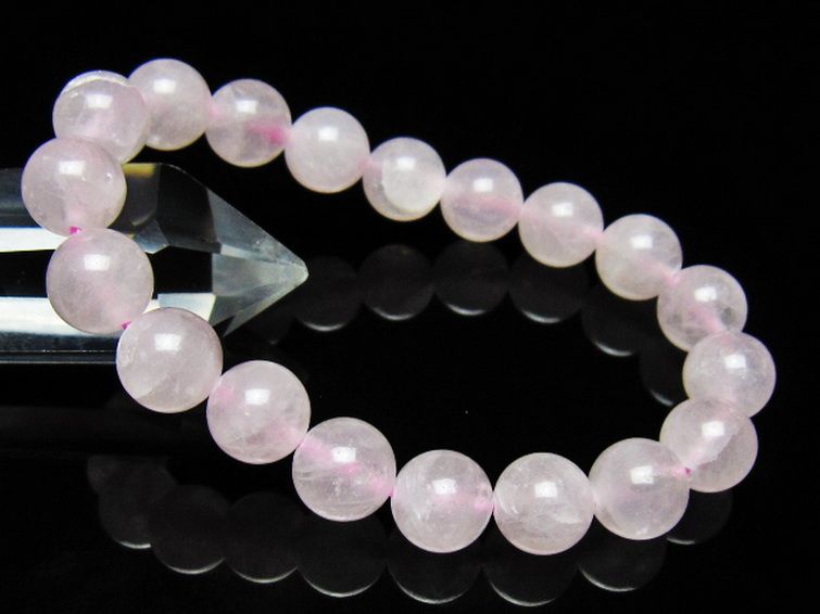 ローズクォーツブレスレット 10mm [t446-2834] 1枚目