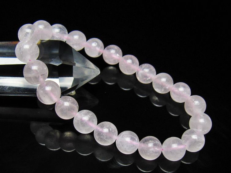 ローズクォーツブレスレット 9mm [t446-2898] 1枚目