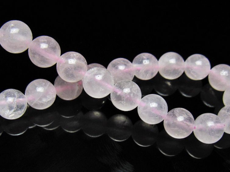 ローズクォーツブレスレット 9mm [t446-2898] 2枚目