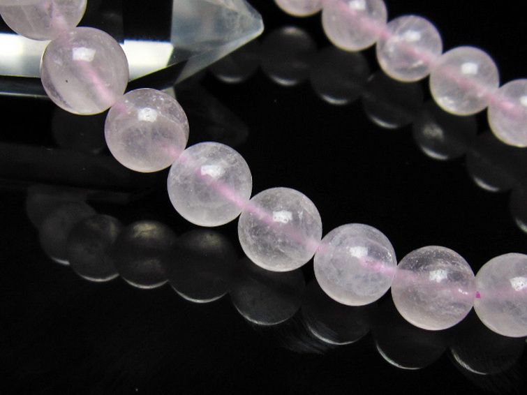 ローズクォーツブレスレット 9mm [t446-2898] 3枚目