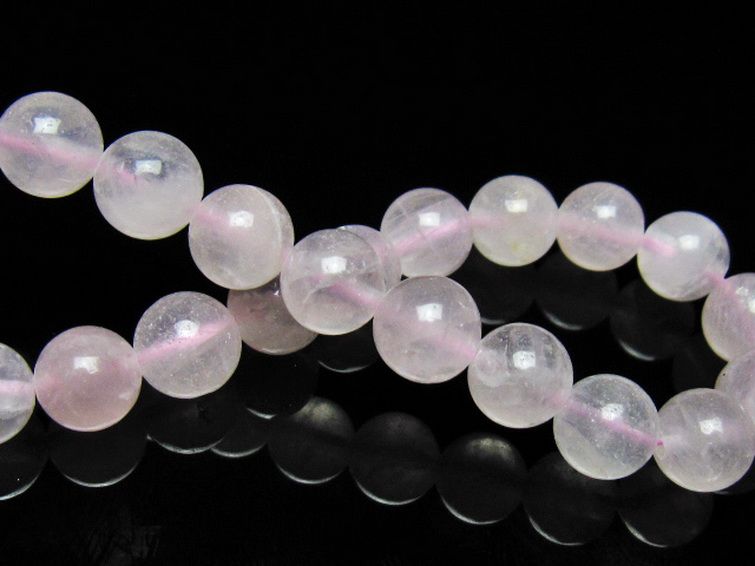 ローズクォーツブレスレット 9mm [t446-2907] 2枚目