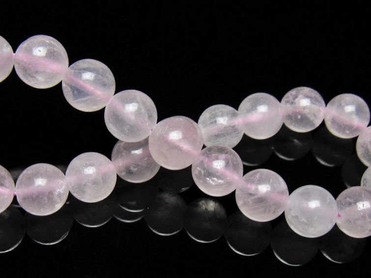 ローズクォーツブレスレット 9mm [t446-2912] 2枚目