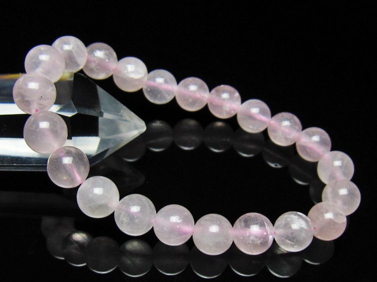 ローズクォーツブレスレット 9mm [t446-2916] 1枚目