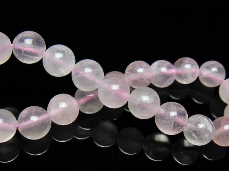 ローズクォーツブレスレット 9mm [t446-2916] 2枚目