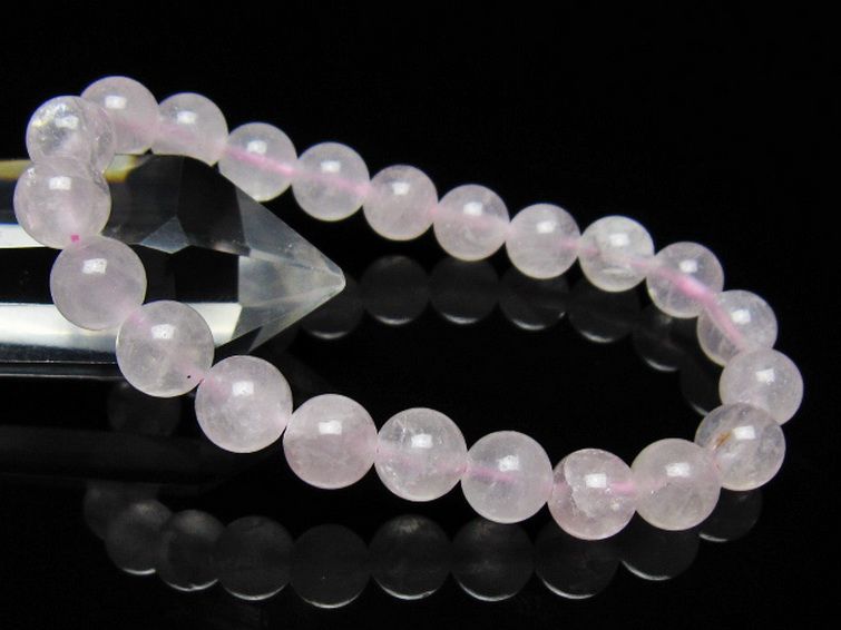 ローズクォーツブレスレット 9mm [t446-2939] 1枚目