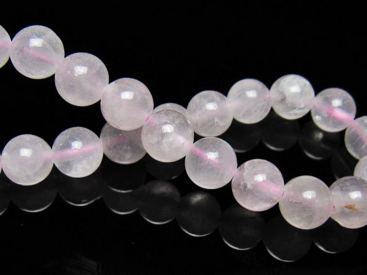 ローズクォーツブレスレット 9mm [t446-2939] 2枚目