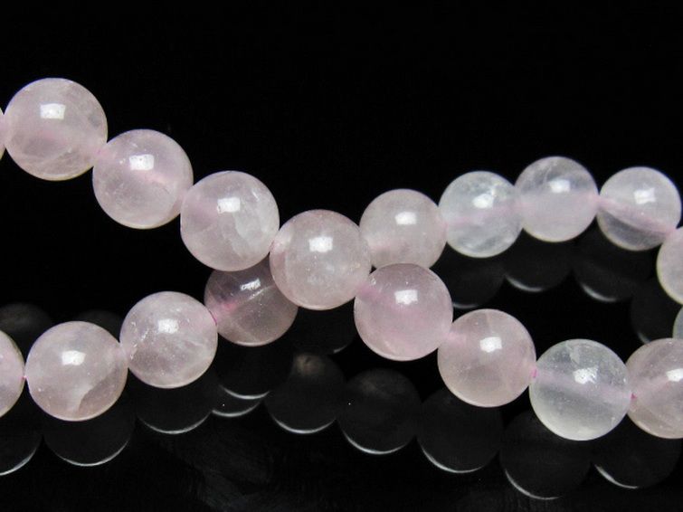 ローズクォーツブレスレット 9mm [t446-2959] 2枚目