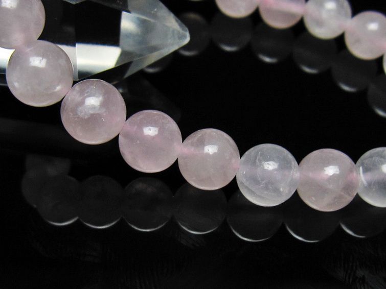 ローズクォーツブレスレット 9mm [t446-2959] 3枚目