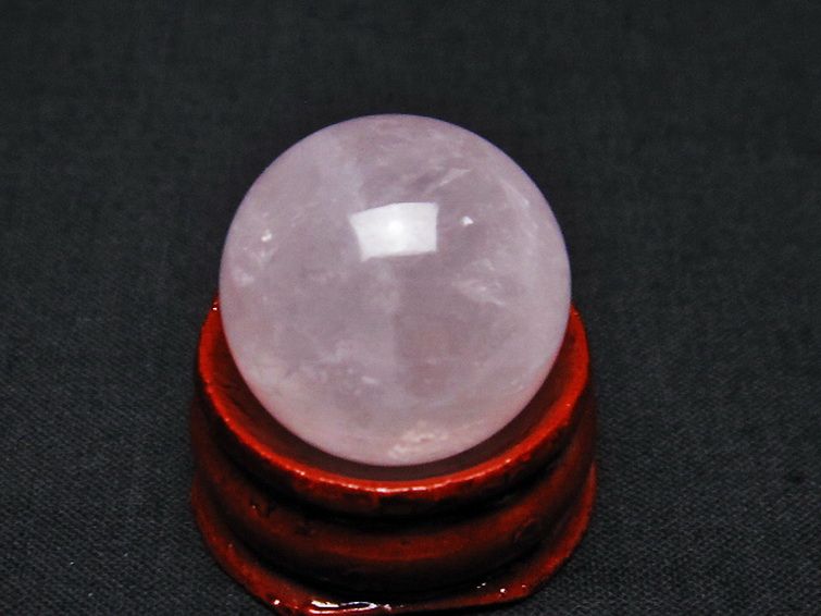 ローズクォーツ丸玉 20mm [T451-9819] 1枚目