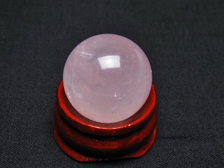 ローズクォーツ丸玉 20mm [T451-9834] 1枚目