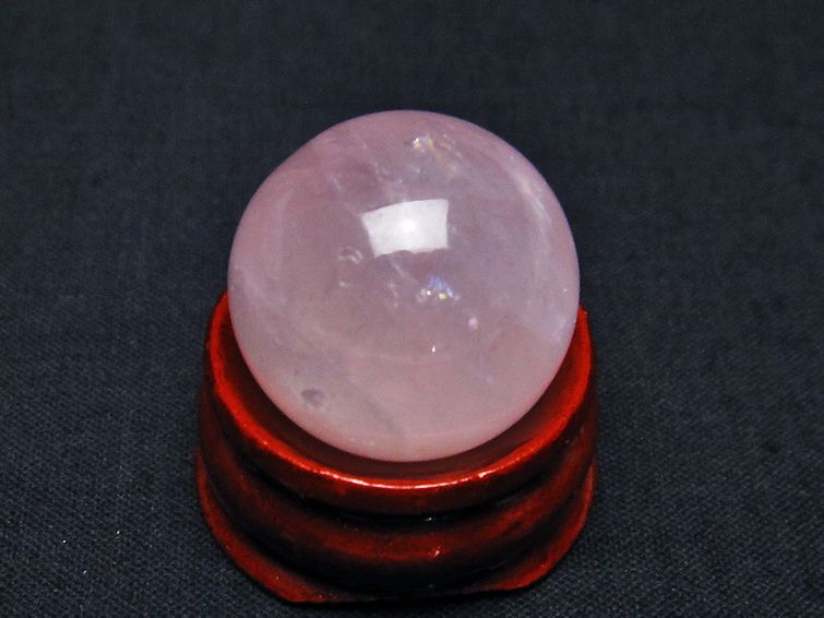 ローズクォーツ丸玉 20mm [T451-9850] 1枚目