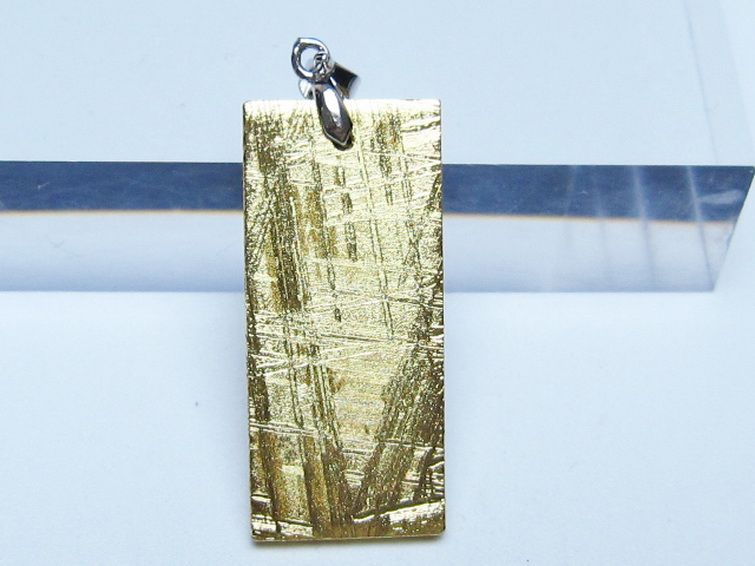 ゴールドギベオン（メテオライト）ペンダント [t452-3705] 1枚目