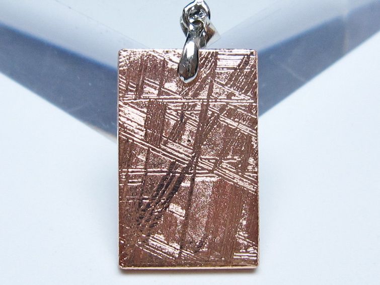 ピンクゴールドギベオン（メテオライト）ペンダント [t452-3735] 2枚目