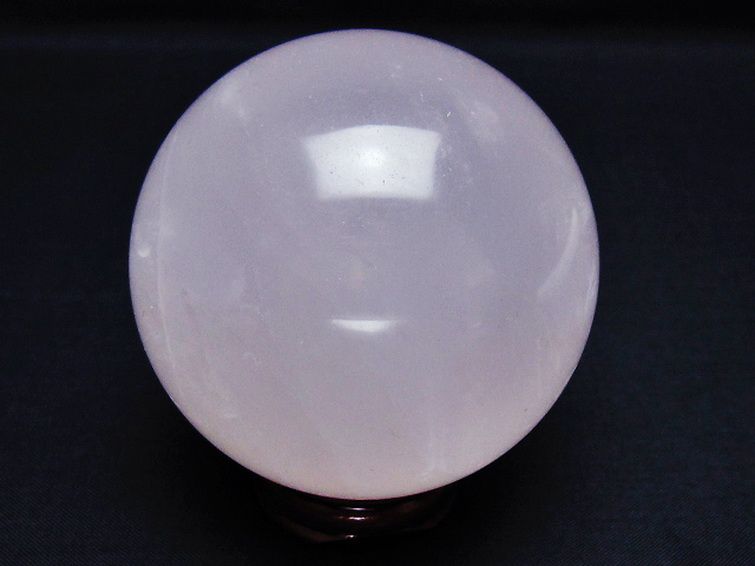 ローズクォーツ丸玉 70mm [t456-14620] 3枚目