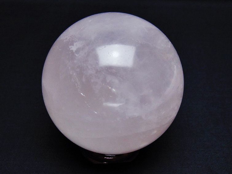 ローズクォーツ丸玉 69mm [t456-14623] 3枚目