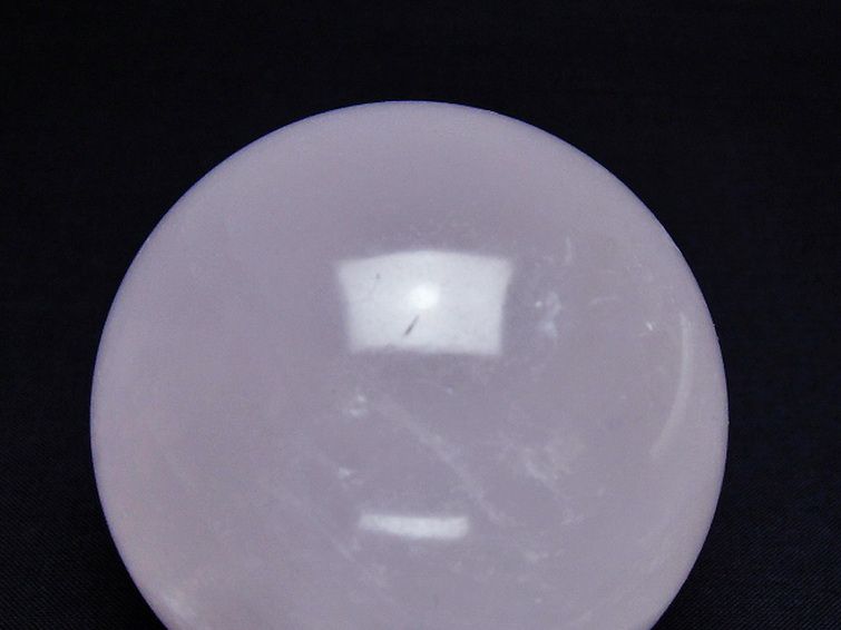 ローズクォーツ丸玉 68mm [t456-14626] 2枚目