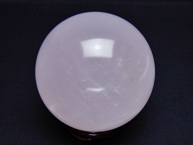 ローズクォーツ丸玉 68mm [t456-14626] 3枚目