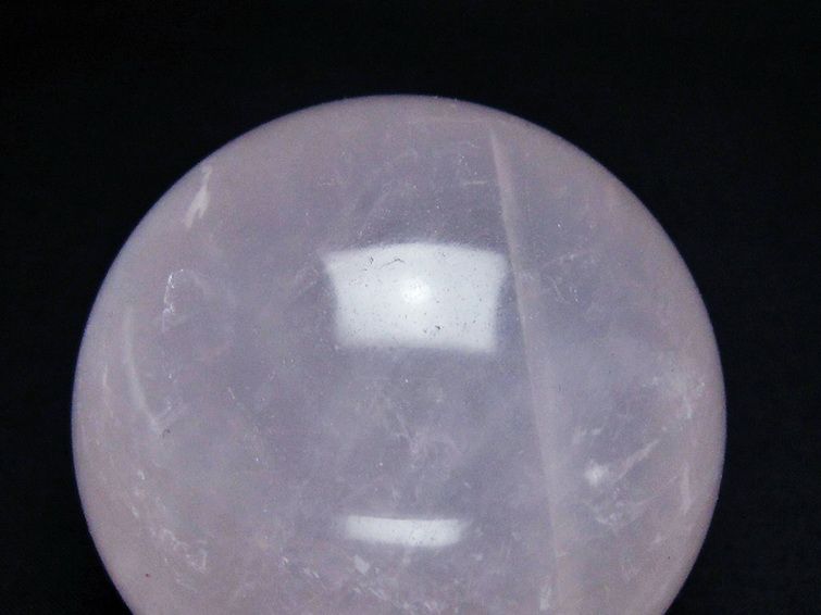 ローズクォーツ丸玉 66mm [t456-14631] 2枚目