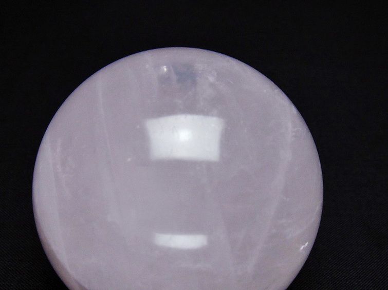 ローズクォーツ丸玉 59mm [t456-14635] 2枚目