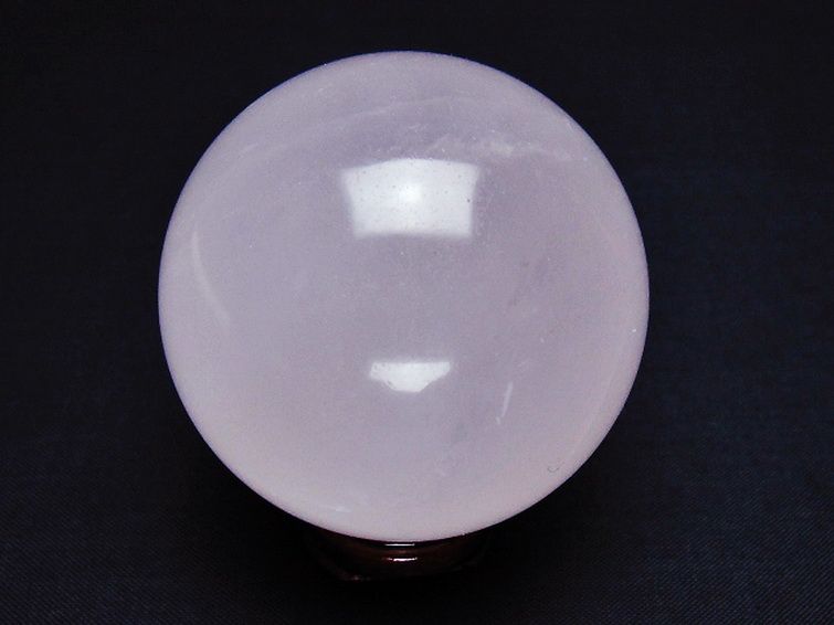 ローズクォーツ丸玉 55mm [t456-14642] 3枚目