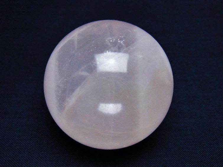 ローズクォーツ丸玉 42mm [t456-14651] 1枚目