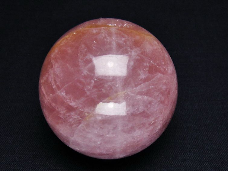 ローズクォーツ丸玉 55mm [t456-14823] 1枚目