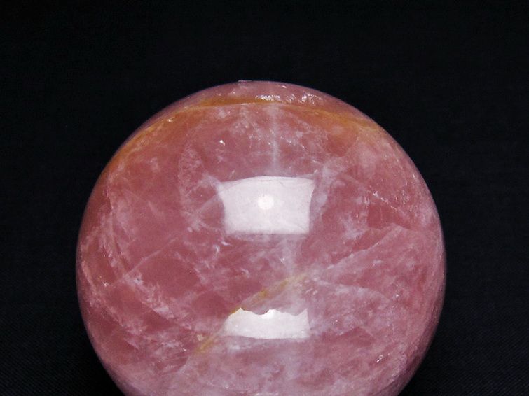ローズクォーツ丸玉 55mm [t456-14823] 2枚目