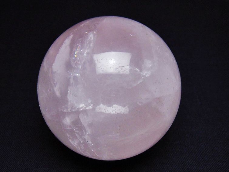 ローズクォーツ丸玉 59mm [t456-14844] 1枚目