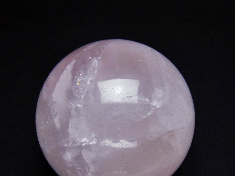 ローズクォーツ丸玉 59mm [t456-14844] 2枚目