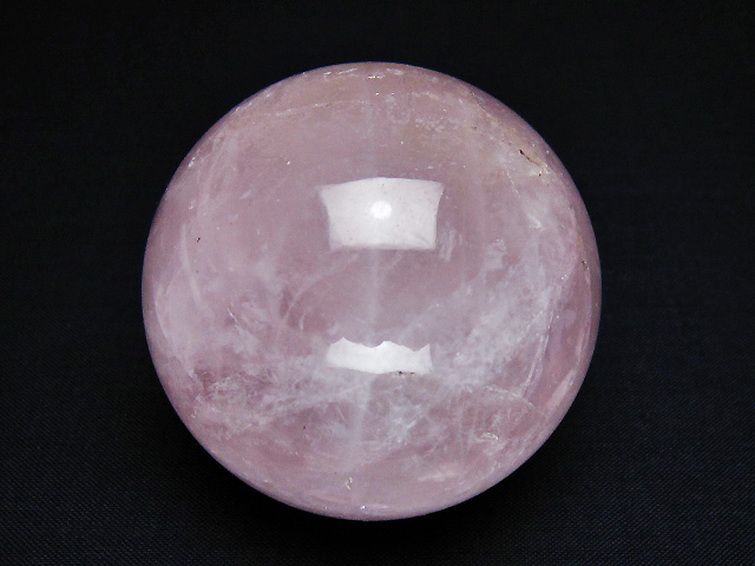 ローズクォーツ丸玉 58mm [t456-14845] 1枚目