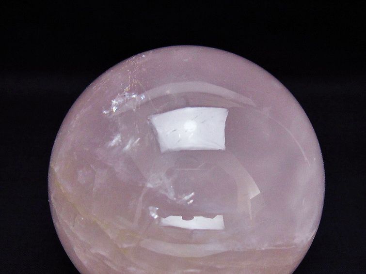 ローズクォーツ丸玉 83mm [T456-15058] 2枚目