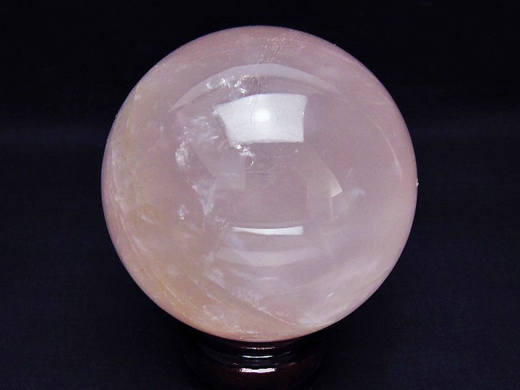 ローズクォーツ丸玉 83mm [T456-15058] 3枚目