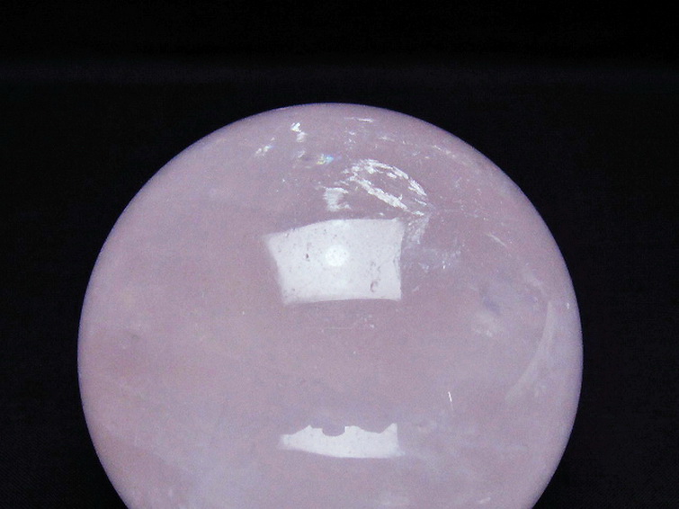 ローズクォーツ丸玉 77mm [T456-15380] 2枚目