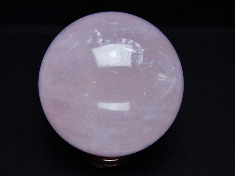 ローズクォーツ丸玉 77mm [T456-15380] 3枚目