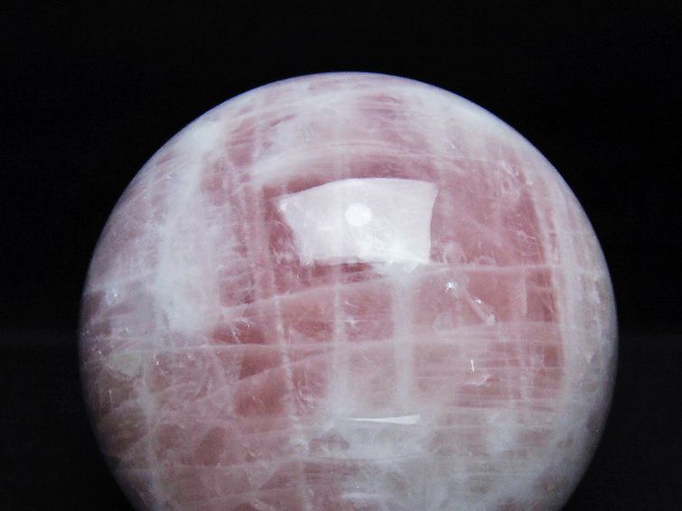 2.9Kgローズクォーツ丸玉 130mm [t456-15478] 2枚目