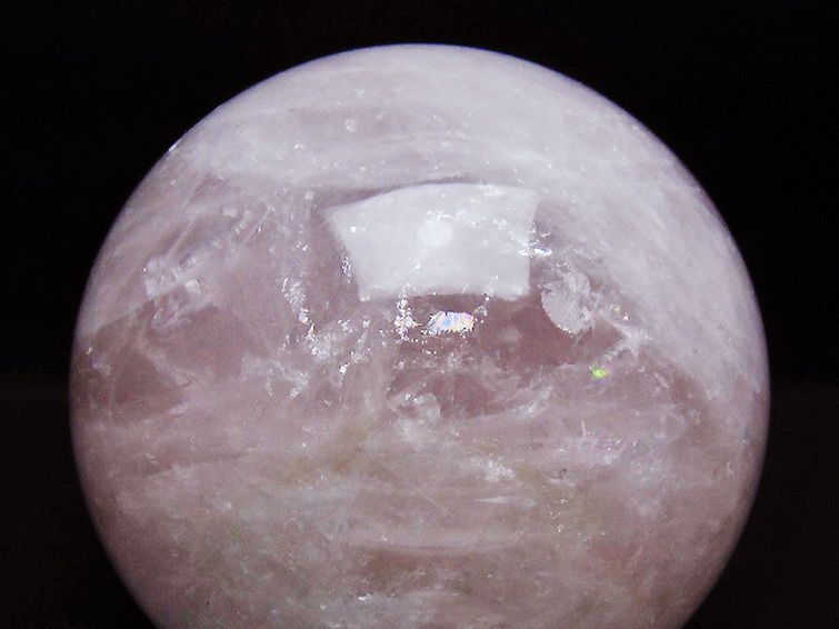 3.2Kgローズクォーツ丸玉 133mm [t456-15481] 2枚目