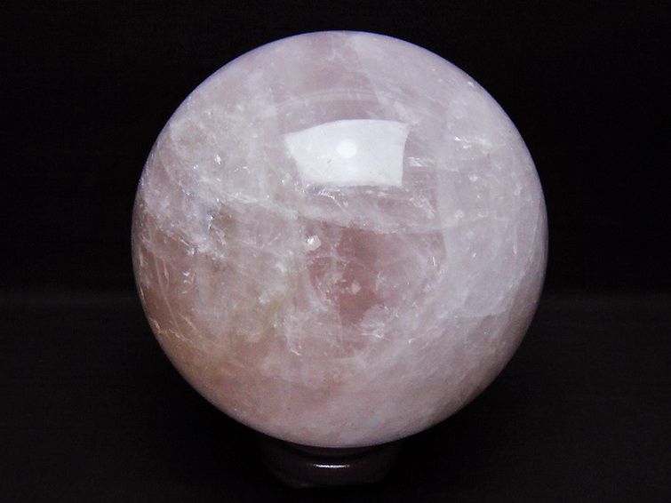 3.2Kgローズクォーツ丸玉 133mm [t456-15481] 3枚目