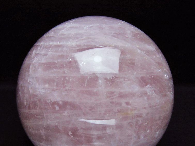 2.7Kgローズクォーツ丸玉 127mm [t456-15494] 2枚目