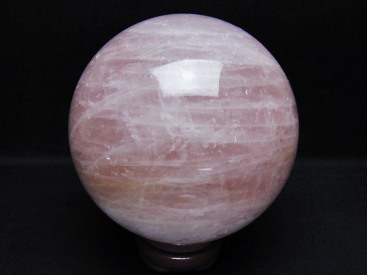 2.7Kgローズクォーツ丸玉 127mm [t456-15494] 3枚目