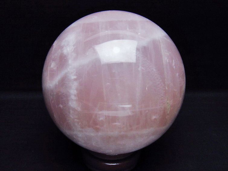 2.1Kgローズクォーツ丸玉 117mm [t456-15500] 3枚目