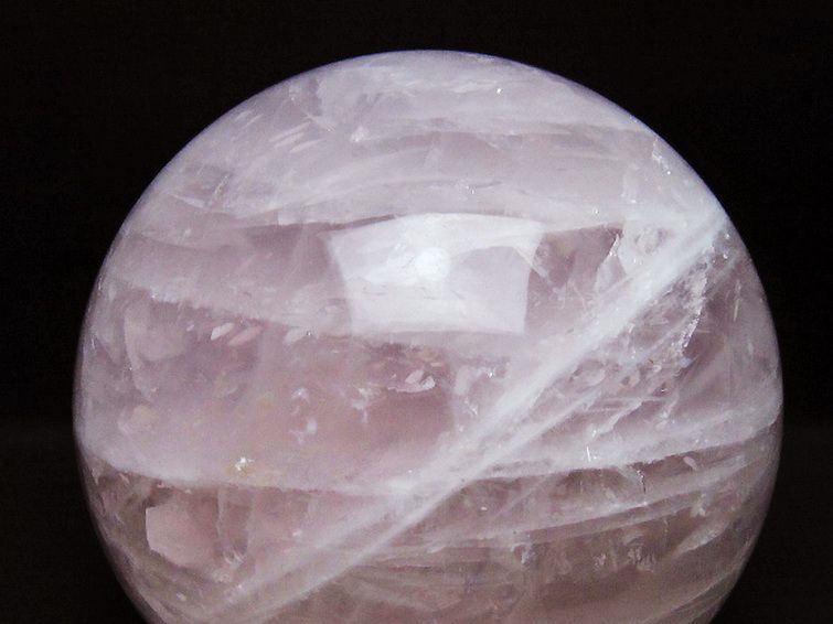 5.6Kgローズクォーツ丸玉 160mm [t456-15538] 2枚目