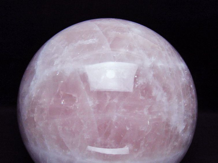 4.3Kgローズクォーツ丸玉 150mm [t456-15546] 2枚目