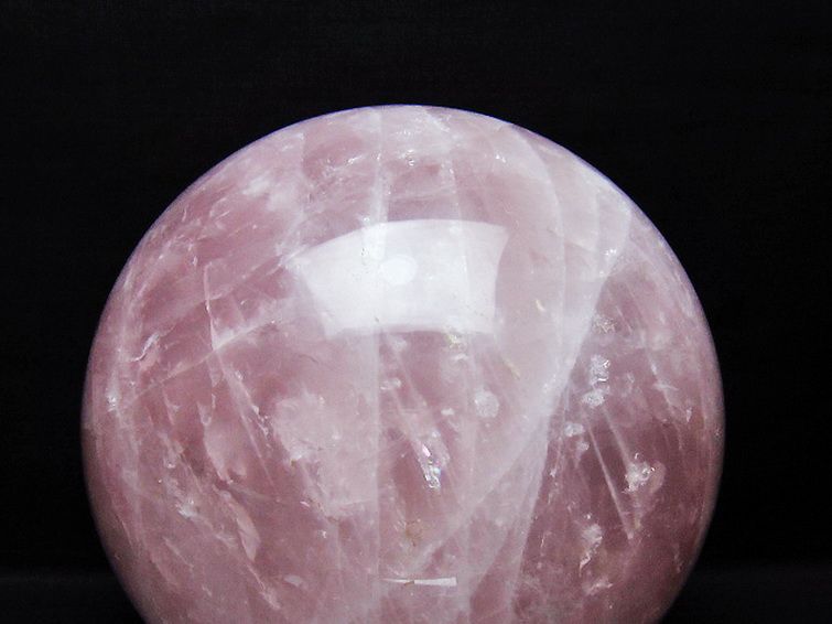 12.9Kgローズクォーツ丸玉 220mm [t456-15586] 2枚目