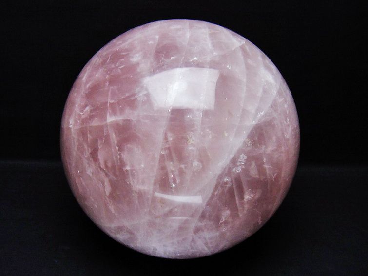 12.9Kgローズクォーツ丸玉 220mm [t456-15586] 3枚目
