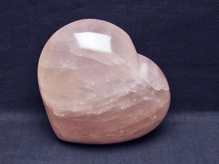 ローズクォーツハート置物[T457-3739] 3枚目