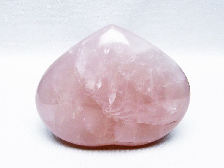 ローズクォーツハート置物[T457-3903] 3枚目