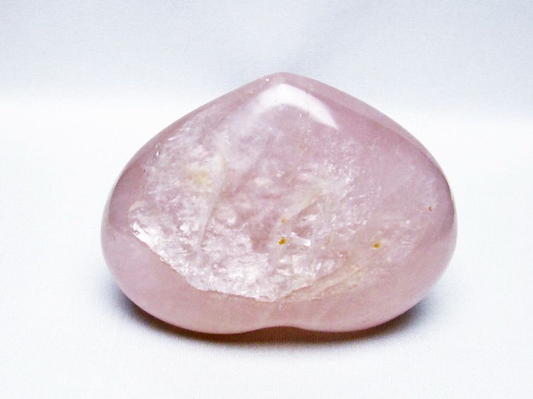 ローズクォーツハート置物[T457-3907] 3枚目