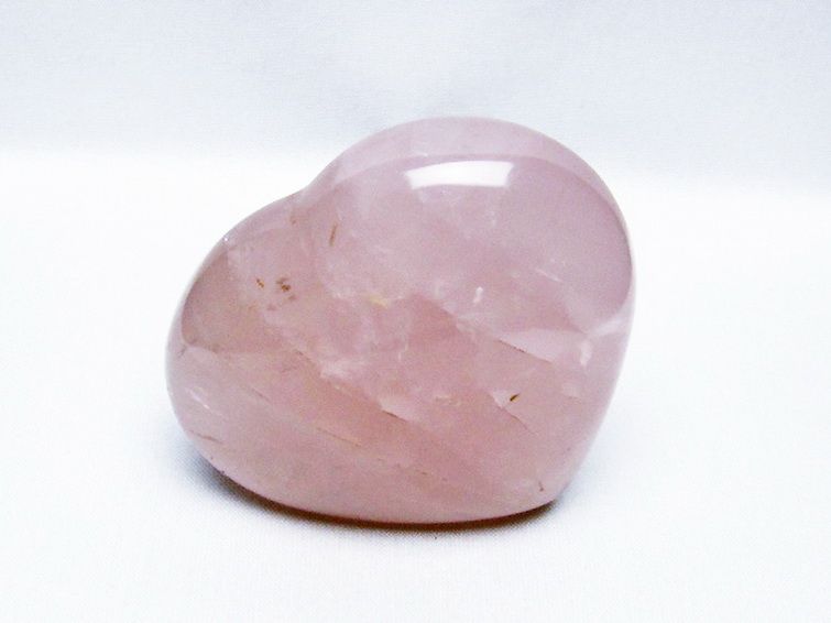 ローズクォーツハート置物[T457-3911] 1枚目