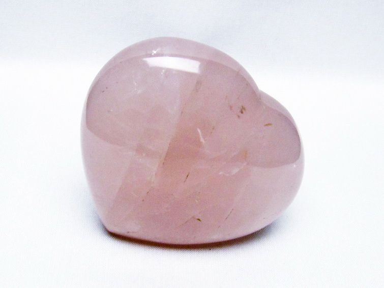 ローズクォーツハート置物[T457-3911] 2枚目