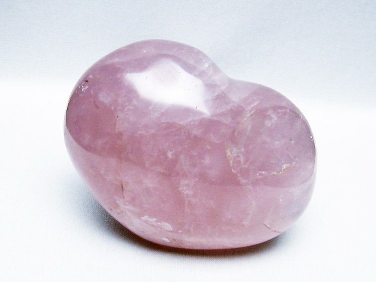 ローズクォーツハート置物[T457-3927] 1枚目